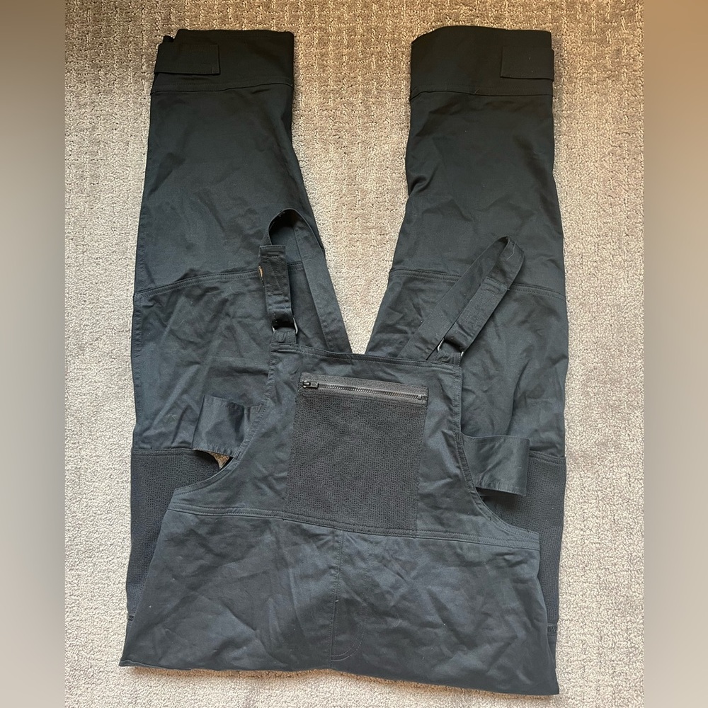 Free People Movement Wade On Utility Overall Jumpsuit Onesie Size Small Black